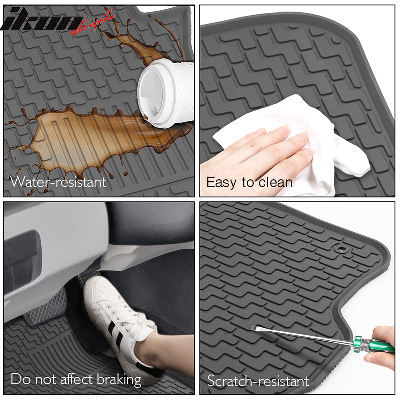 2012-2015 Honda Civic Floor Mats Latex Rubber Front Second Row