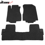 Car Floor Mat for 2012-16 Honda CR-V CRV Black Front Second Row Latex