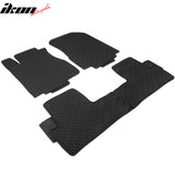 Car Floor Mat for 2012-16 Honda CR-V CRV Black Front Second Row Latex