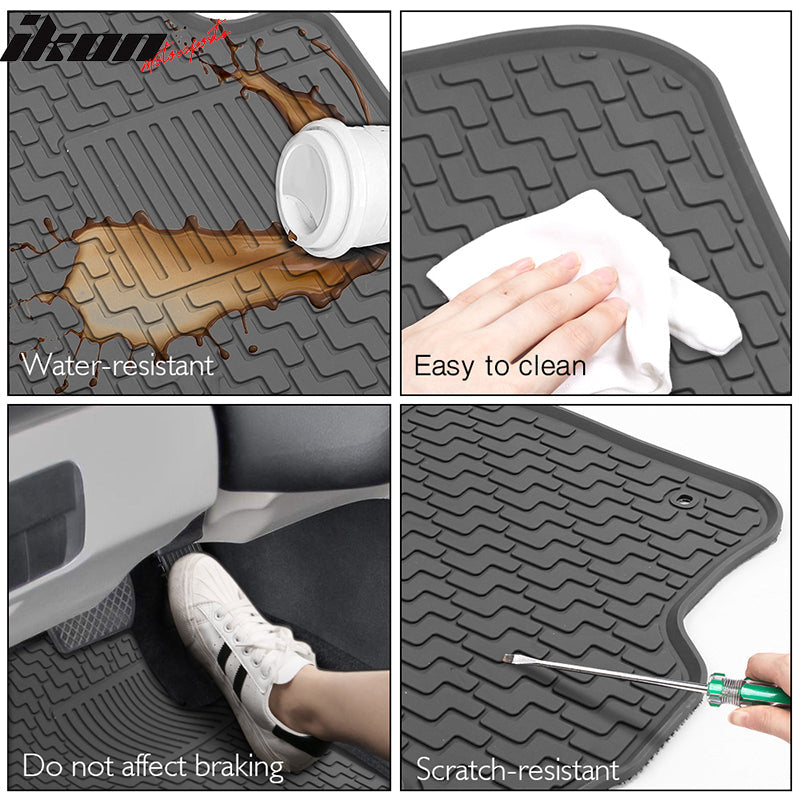 2006-2011 Honda Civic Floor Mats Latex Rubber Front Second Row