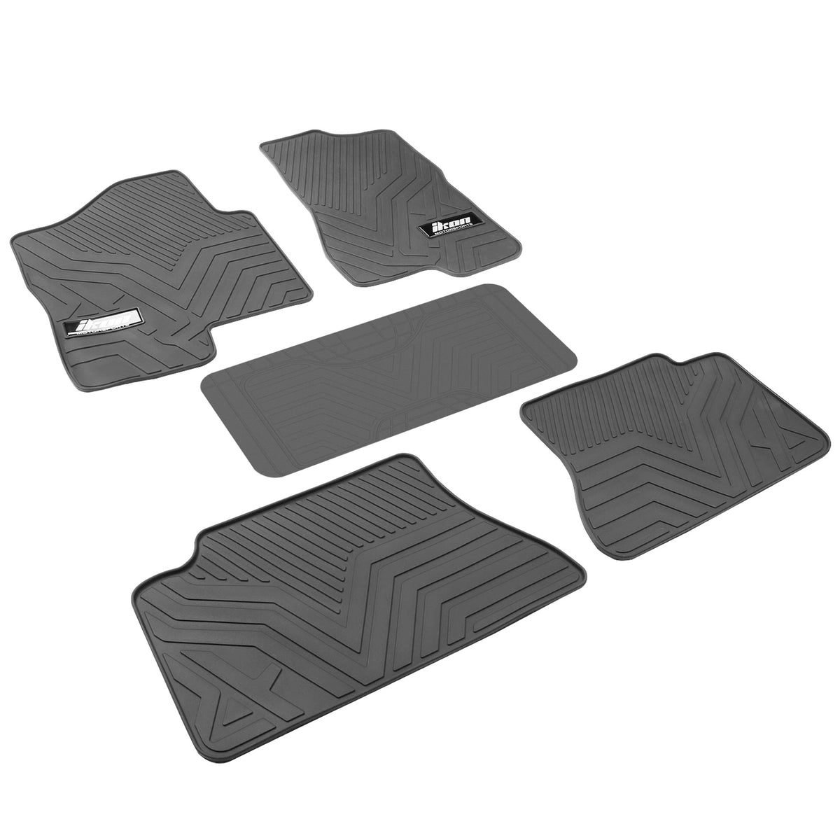1999-2006 Silverado 1500 Crew Cab Latex Floor Mats All Weather Carpets