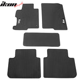 Car Floor Mat for 2013-2017 Honda Accord Latex All Weather  Black 5PC