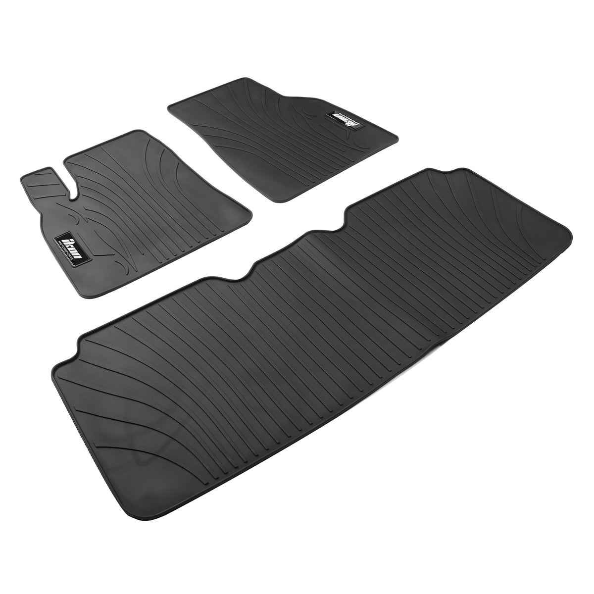 2012-2019 Tesla Model S Latex Floor Mats All Weather Carpet Black
