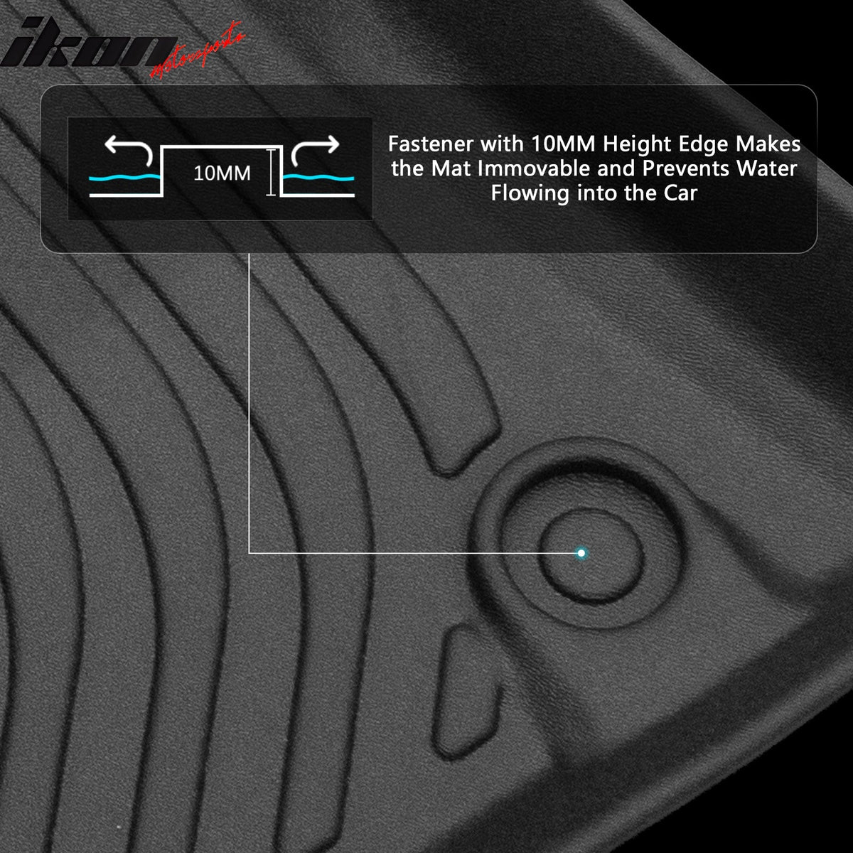 Floor Mats for Audi A4/S4 Sedan 2009-2016 & Allroad Wagon 2013-2016 All Weather Carpets Liner Guard TPE 3PCS Set
