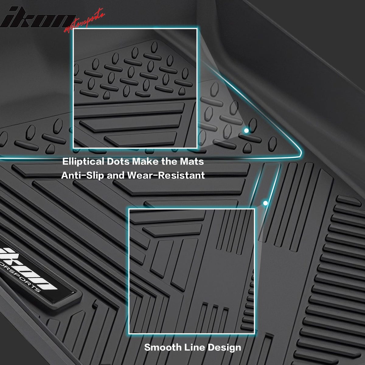 Floor Mat for Audi A6 A7 RS7 S6 S7 2012-2018 3D IKON All Season Carpet TPE