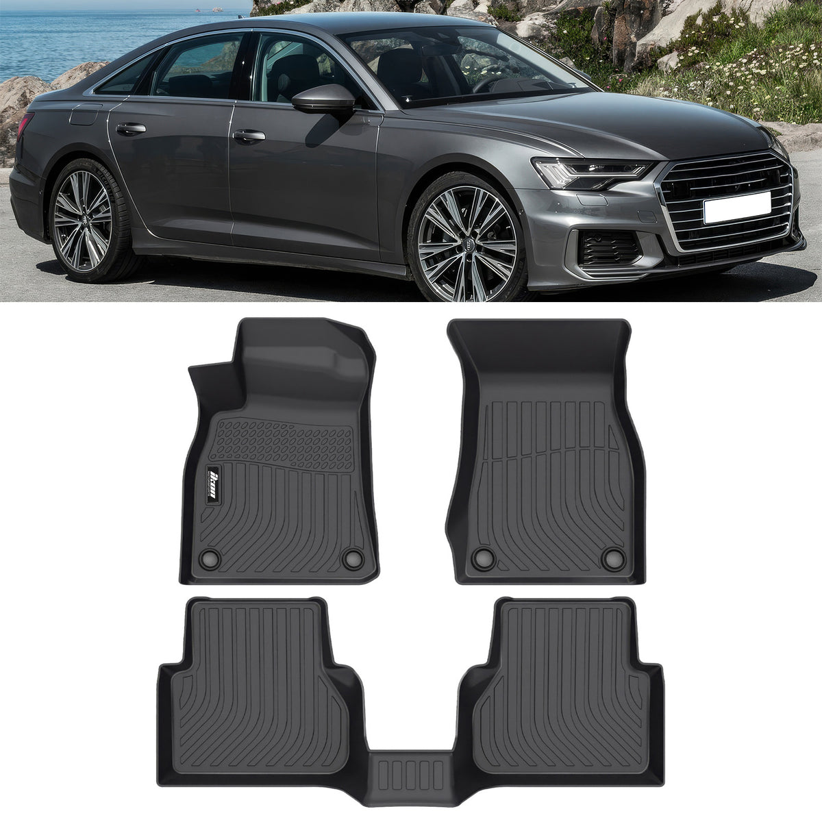 2019-2025 Audi A6/A7/S6/S7/RS6/RS7 Floor Mats TPE Carpets 3D Liner