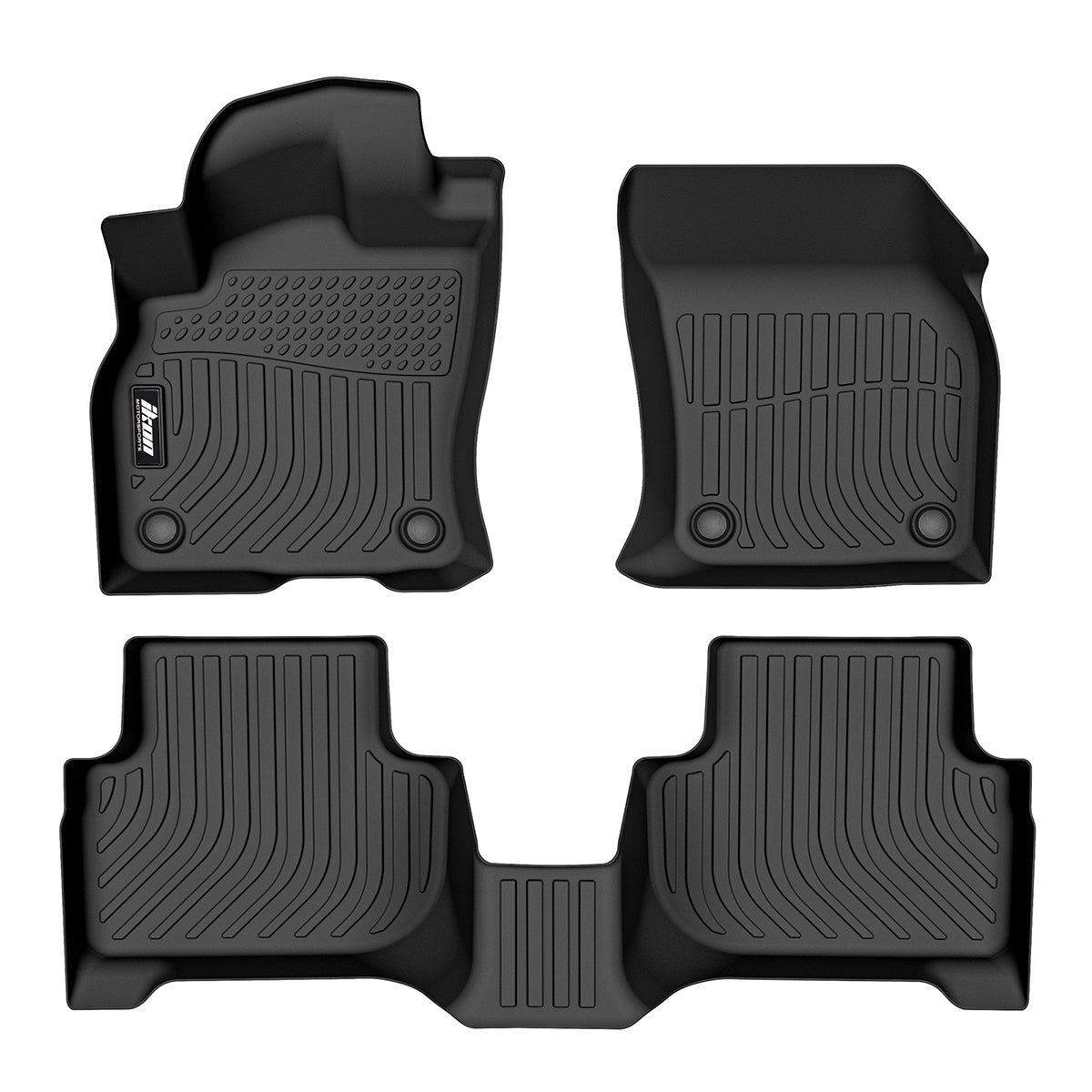 Car Floor Mat for 2019-2025 Audi Q3 All Weather 3D 1st 2nd Row TPE