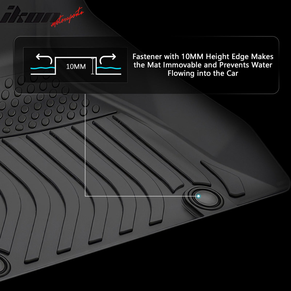 2009-2017 Audi Q5 2014-2017 SQ5 3D TPE All Weather Waterproof Anti-Slip Front Rear Driver Passenger Side Interior Floor Mats Cargo Liner Carpets 3PCS