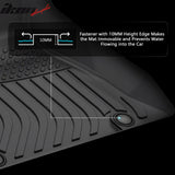 2009-2017 Audi Q5 2014-2017 SQ5 3D TPE All Weather Waterproof Anti-Slip Front Rear Driver Passenger Side Interior Floor Mats Cargo Liner Carpets 3PCS