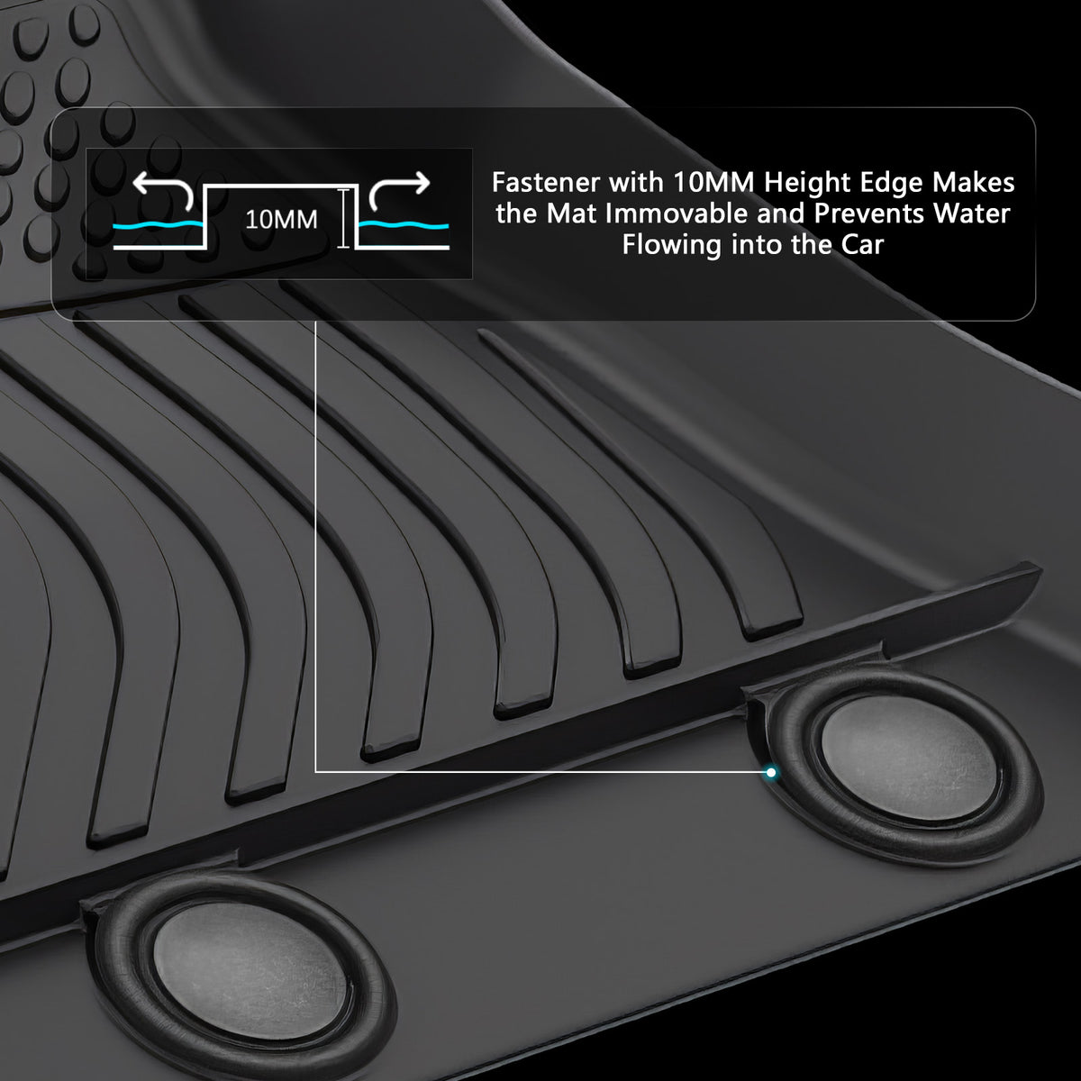 2017-2025 Alfa Romeo Giulia RWD Floor Mats TPE Carpets 3D Boot Liner