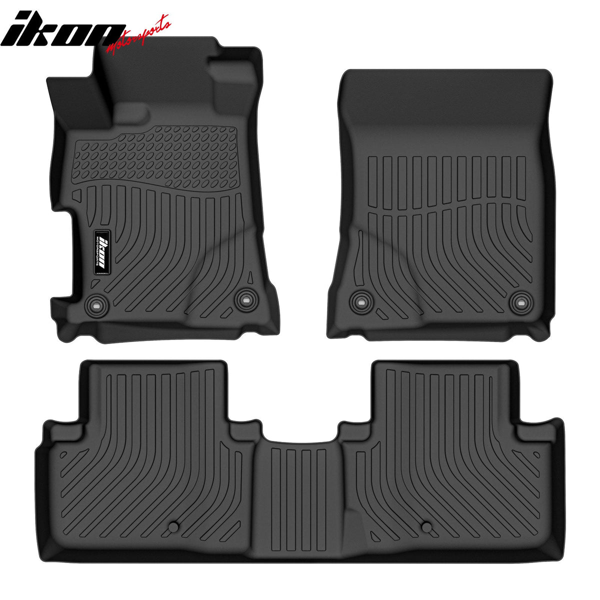 2013-2022 Acura ILX 3D TPE All Weather Waterproof Anti-Slip Front Rear Driver Passenger Side Interior Floor Mats Cargo Liner Carpets Black 3PCS