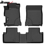 2013-2022 Acura ILX 3D TPE All Weather Waterproof Anti-Slip Front Rear Driver Passenger Side Interior Floor Mats Cargo Liner Carpets Black 3PCS