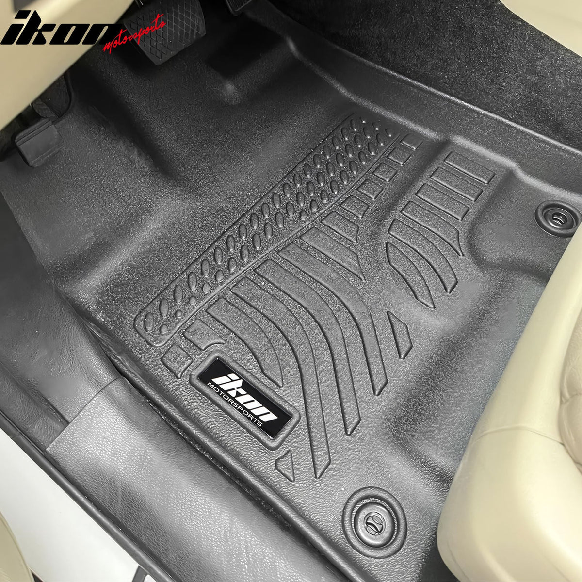 2014-2020 Acura MDX W/7 Seats 3D TPE All Weather Waterproof Anti-Slip Front Rear Driver Passenger Side Interior Floor Mats Cargo Liner Carpets Black