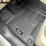 2014-2020 Acura MDX W/7 Seats 3D TPE All Weather Waterproof Anti-Slip Front Rear Driver Passenger Side Interior Floor Mats Cargo Liner Carpets Black