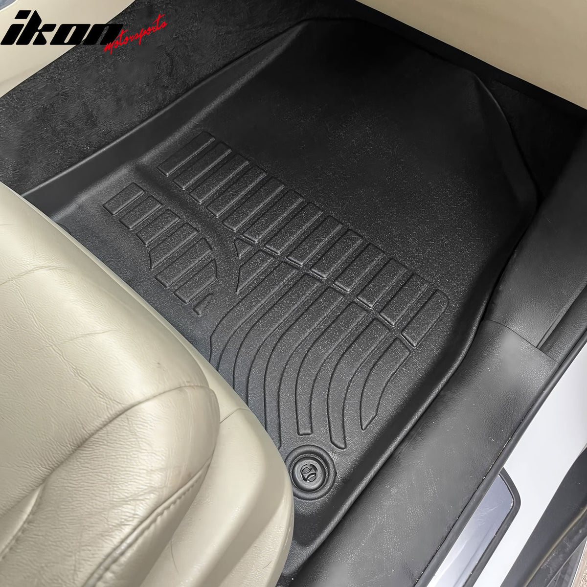 2014-2020 Acura MDX W/7 Seats 3D TPE All Weather Waterproof Anti-Slip Front Rear Driver Passenger Side Interior Floor Mats Cargo Liner Carpets Black