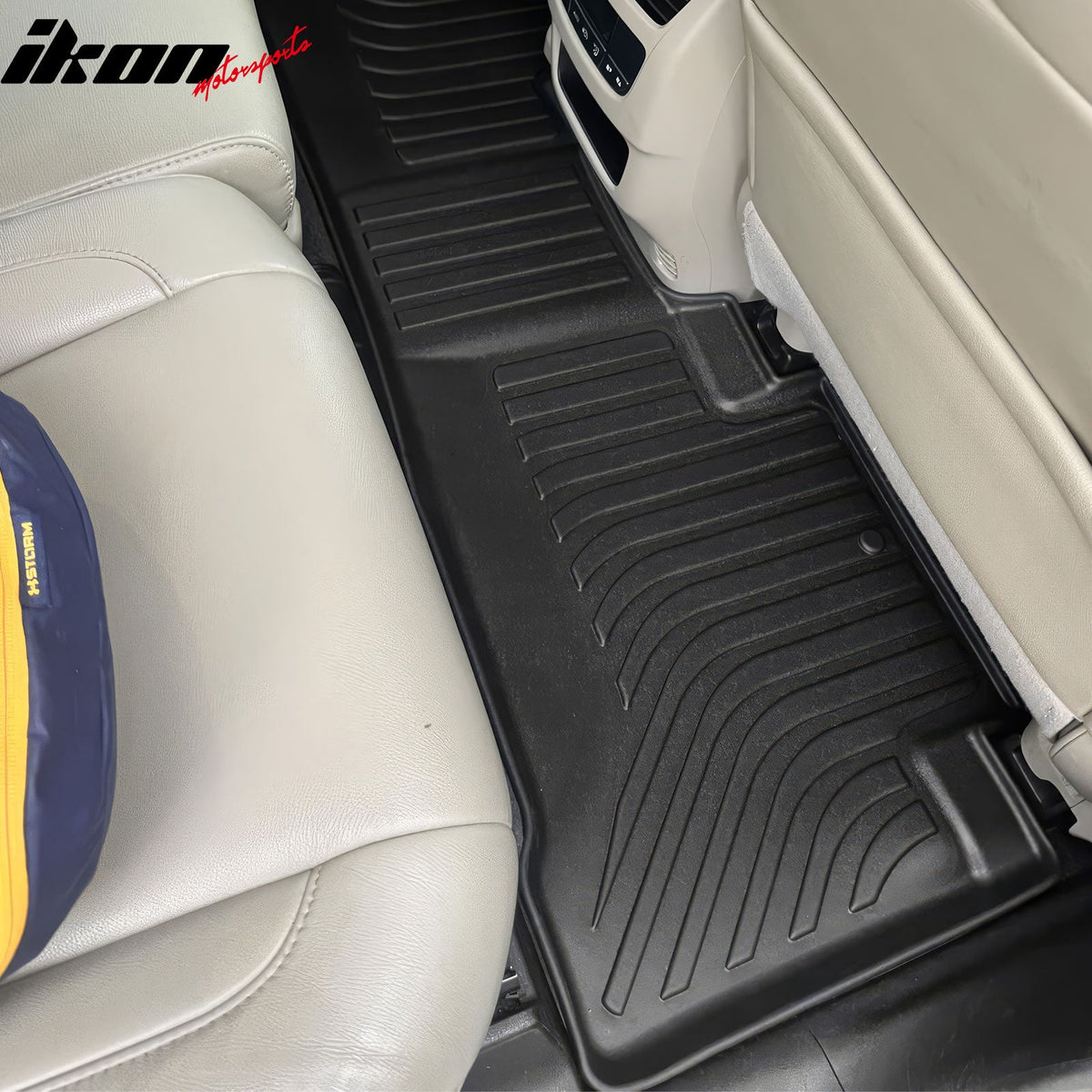 2014-2020 Acura MDX W/7 Seats 3D TPE All Weather Waterproof Anti-Slip Front Rear Driver Passenger Side Interior Floor Mats Cargo Liner Carpets Black