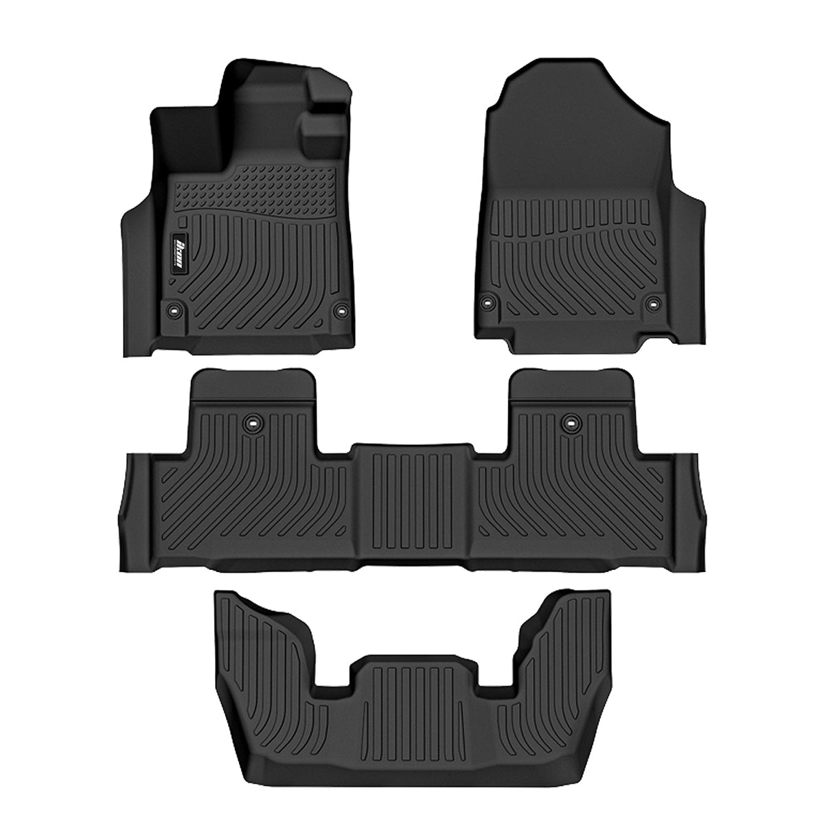 Car Floor Mat for 2022-2025 Acura MDX All Weather 3D 3 Rows  Liner TPE