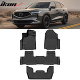 Car Floor Mat for 2022-2025 Acura MDX All Weather 3D 3 Rows  Liner TPE