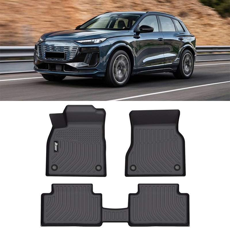 All Weather 3D Floor Mats Cargo Liner for Audi Q6 SQ6 e-tron 2025-2026 TPE