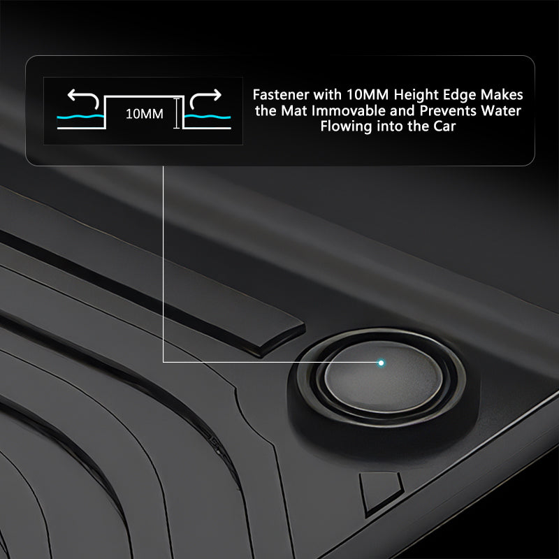 All Weather 3D Floor Mats Cargo Liner for Audi Q6 SQ6 e-tron 2025-2026 TPE