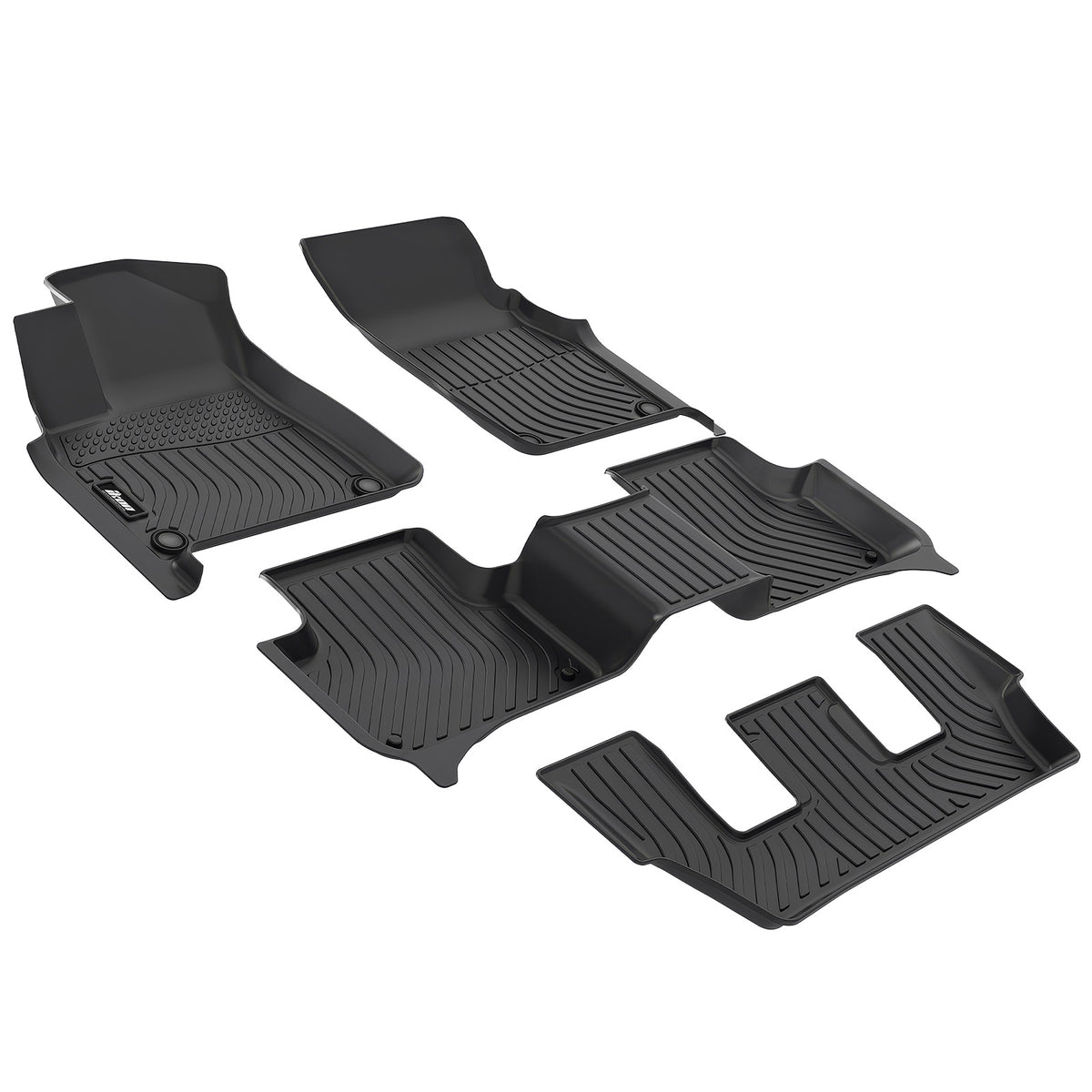 2020-2025 Audi Q7/SQ7 Floor Mats TPE Carpets 3D All Weather Boot Liner