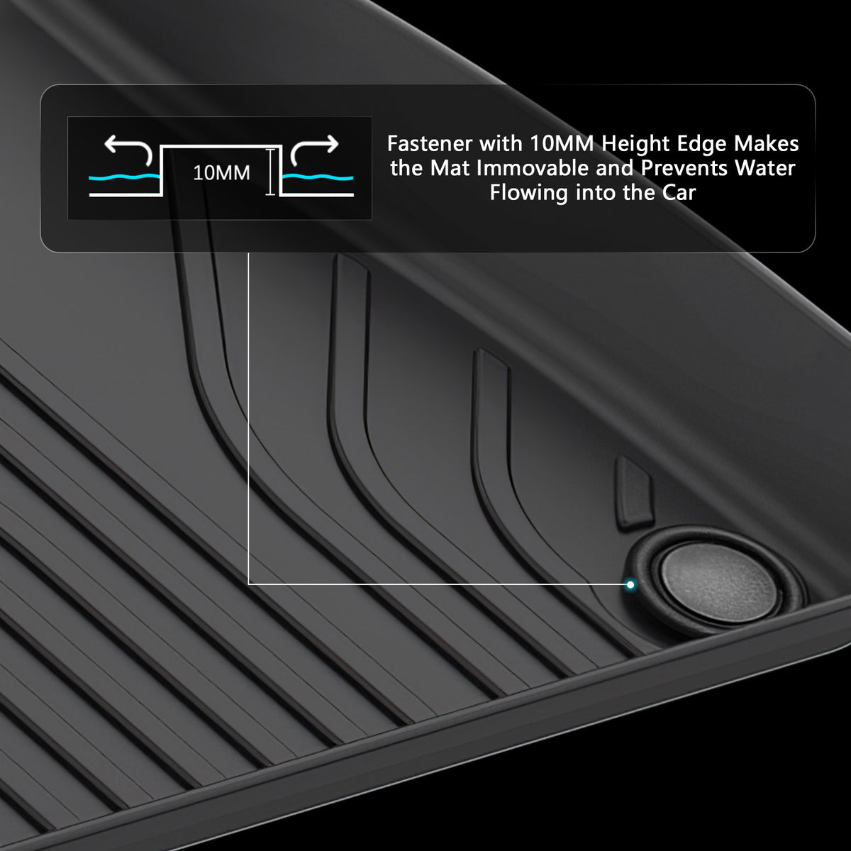 2020-2025 Audi Q7/SQ7 Floor Mats TPE 3D All Weather IKON Style Carpets