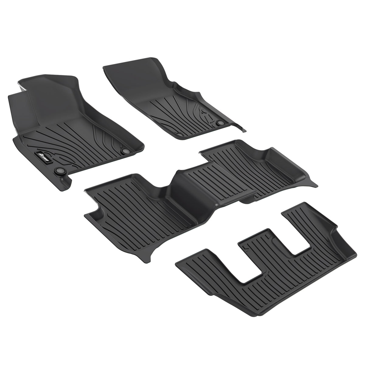2020-2025 Audi Q7/SQ7 Floor Mats TPE 3D All Weather IKON Style Carpets