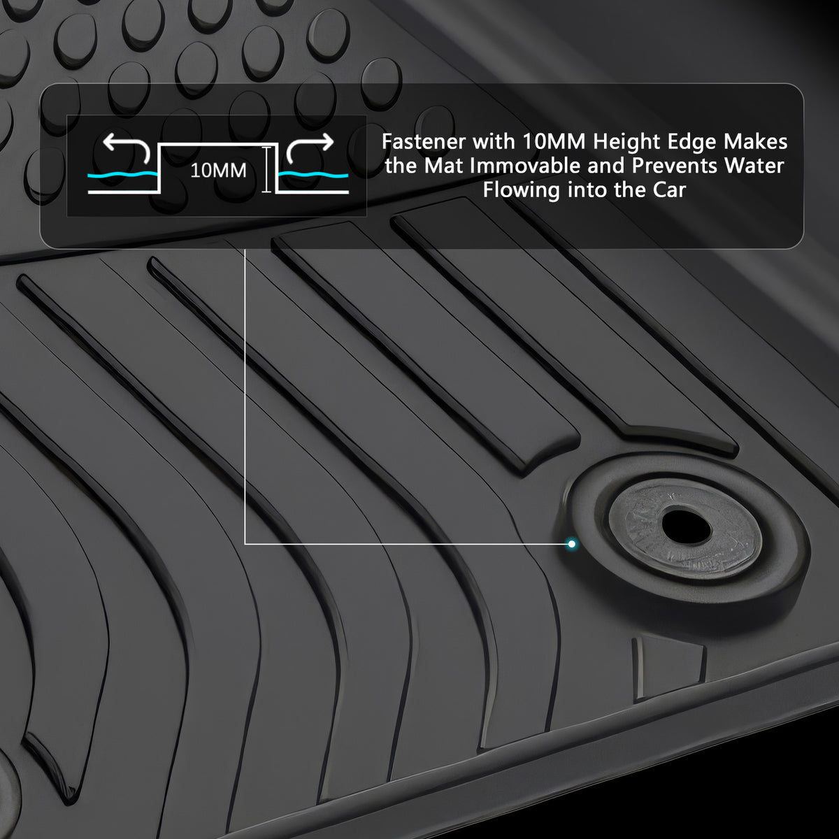 2018-2026 Alfa Romeo Stelvio Floor Mats TPE 3D All Weather Carpets