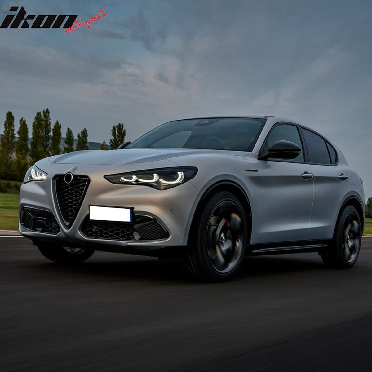 2018-2026 Alfa Romeo Stelvio IKON Style Anti-Slip Floor Mats All Weather Carpets 3PCS TPE