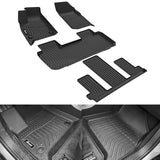 3D TPE Floor Mats 1st 2nd Row Liners for Buick Enclave 2018-2024 3PCS Set