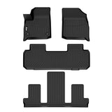 3D TPE Floor Mats 1st 2nd Row Liners for Buick Enclave 2018-2024 3PCS Set