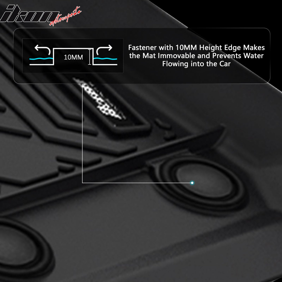 3D Molded IKON Floor Mats Carpets for BMW 3-Series F30 AWD 2012-2018 TPE