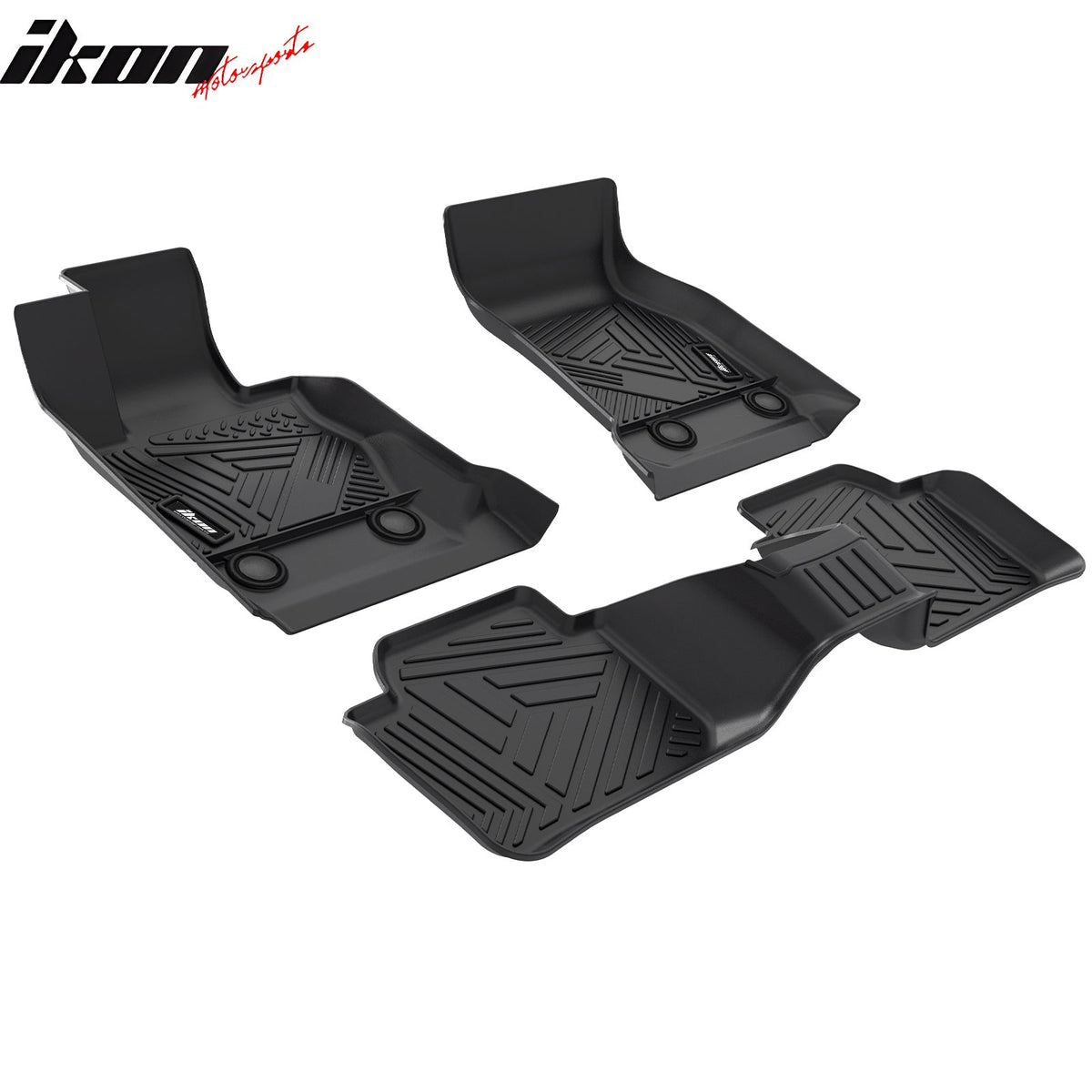 3D Molded IKON Floor Mats Carpets for BMW 3-Series F30 AWD 2012-2018 TPE