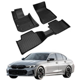 3D Floor Mats for BMW 3-Series G20 RWD 2019-2026 All Weather TEP Carpets