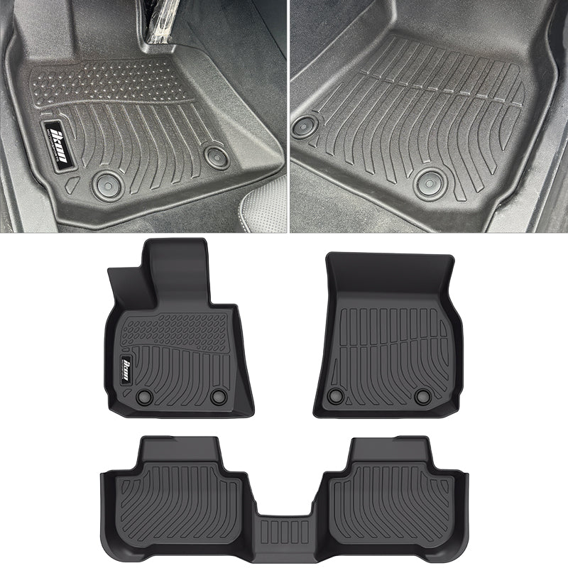 All Weather 3D Floor Mats Cargo Liner Carpets for BMW G45 X3 2025-2026 TPE