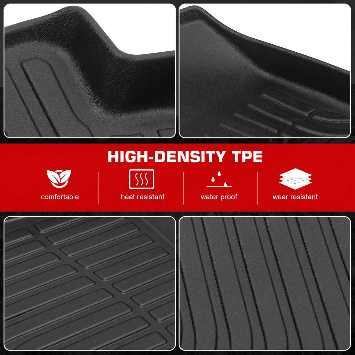 2002-2006 Honda CR-V CRV 3D Molded Floor Mats All Season Carpets TPE