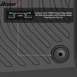 2010-2015 Chevrolet Chevy Camaro 3D TPE All Weather Waterproof Anti-Slip Front Rear Driver Passenger Side Interior Floor Mats Cargo Liner Carpets 3PCS