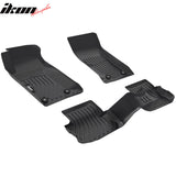 2010-2015 Chevrolet Chevy Camaro 3D TPE All Weather Waterproof Anti-Slip Front Rear Driver Passenger Side Interior Floor Mats Cargo Liner Carpets 3PCS