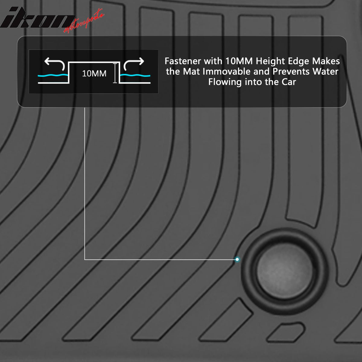 2016-2024 Chevrolet Chevy Camaro 3D TPE All Weather Waterproof Anti-Slip Front Rear Driver Passenger Side Interior Floor Mats Cargo Liner Carpets 4PCS