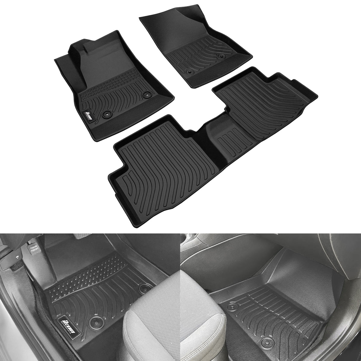 Floor Mats for Chevrolet Cruze 2016-2019 5 Seats 3D All Weather TEP Carpet