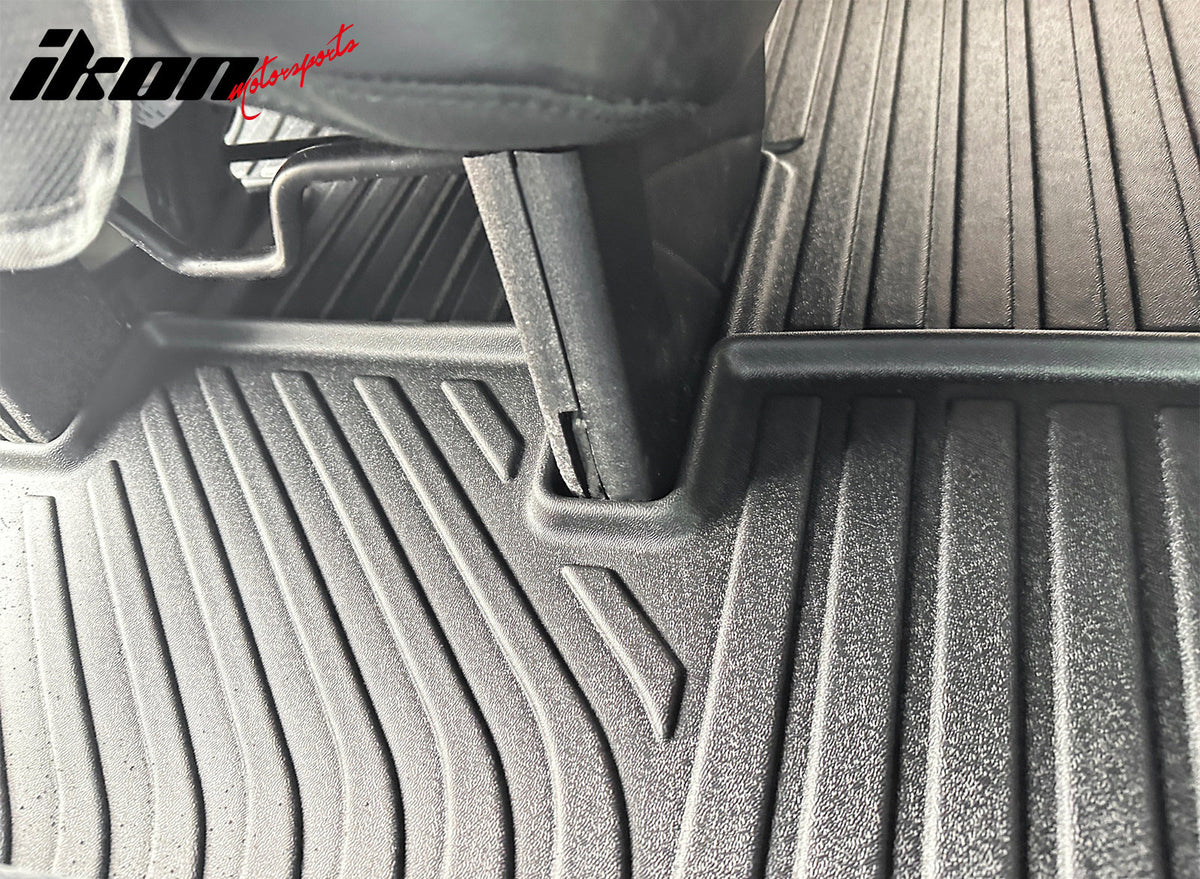 2021-2027 Chrysler Pacifica Limited 3D TPE All Weather Waterproof Anti-Slip Front Rear Driver Passenger Side Interior Floor Mats Cargo Liner Carpets