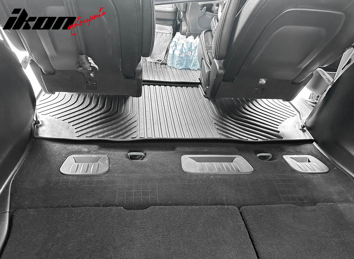 2021-2027 Chrysler Pacifica Limited 3D TPE All Weather Waterproof Anti-Slip Front Rear Driver Passenger Side Interior Floor Mats Cargo Liner Carpets