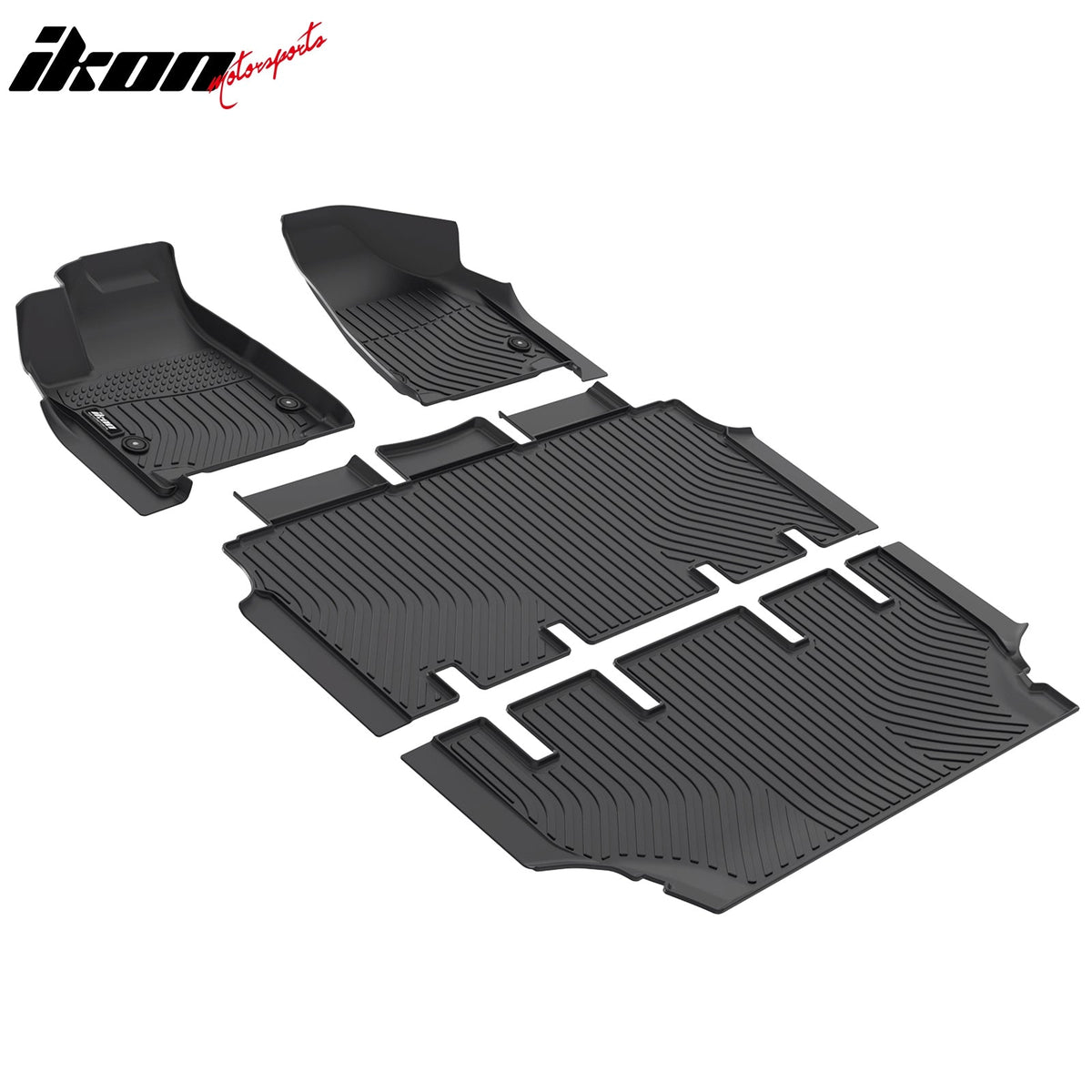 2021-2027 Chrysler Pacifica Limited 3D TPE All Weather Waterproof Anti-Slip Front Rear Driver Passenger Side Interior Floor Mats Cargo Liner Carpets