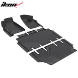 2021-2027 Chrysler Pacifica Limited 3D TPE All Weather Waterproof Anti-Slip Front Rear Driver Passenger Side Interior Floor Mats Cargo Liner Carpets