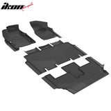 2017-2024 Chrysler Pacifica Touring & 2025-2027 Select 3D TPE All Weather Waterproof Driver Passenger Side Interior Floor Mats Cargo Liner Carpets