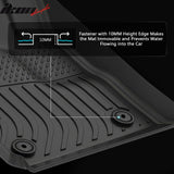 2014-2020 Chevrolet Impala 3D TPE All Weather Waterproof Anti-Slip Front Rear Driver Passenger Side Interior Floor Mats Cargo Liner Carpets 3PCS