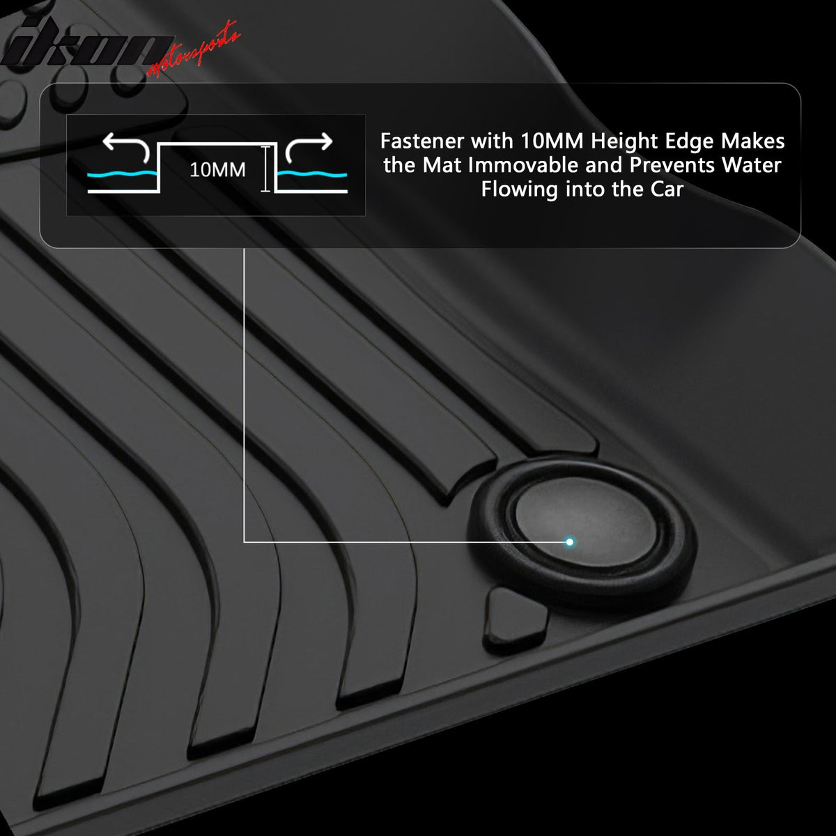 Floor Mats for Chevrolet Spark 2013-2015 All Weather Carpets Liner Guard TPE 3PCS Set