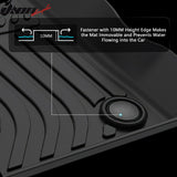 Floor Mats for Chevrolet Spark 2013-2015 All Weather Carpets Liner Guard TPE 3PCS Set