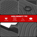 Floor Mats for Chevrolet Spark 2016-2022 All Weather Carpets Liner Guard TPE 3PCS Set