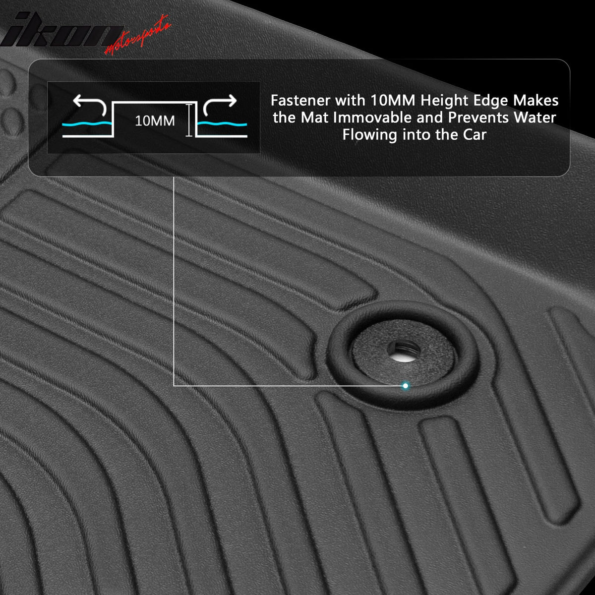 Floor Mats for Chevrolet Spark 2016-2022 All Weather Carpets Liner Guard TPE 3PCS Set